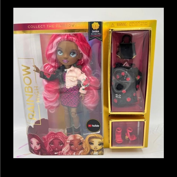 Rainbow High Series 3 Daria Roselyn Fashion Doll New In Box with two outfit - Picture 3 of 14